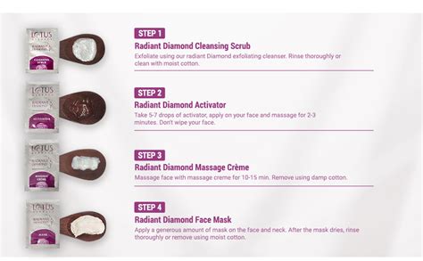 Lotus Herbals Radiant Diamond Cellular Radiance 5 In 1 Facial Kit ...