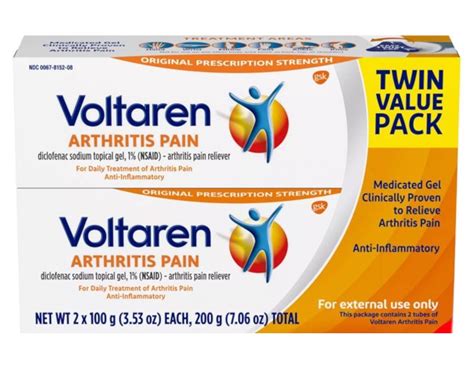VOLTAREN Arthritis Pain Relief Gel Twin Pack - India | Ubuy