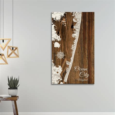 Ocean City Maryland Street Map Ocean City, MD Beach Districts