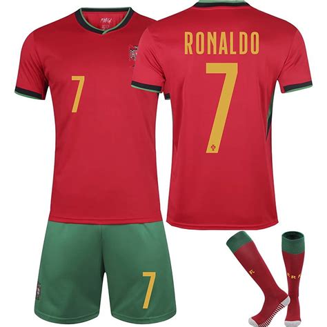 Mens/Kids 2024-2025 Soccer European Cup Portugal Fans #7 Ronaldo ...