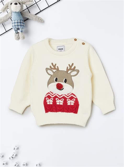 Buy Boys Applique Knit Sweater Online at just Rs. 599.0 - 1000015916297 ...