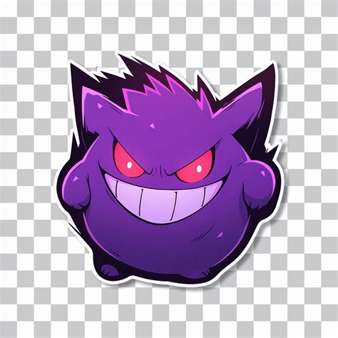 👻💜 Pokémon Cute Gengar PNG Sticker | Free & Transparent - Wallpapers Clan