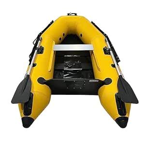 ELELIFE 7.54 FT Inflatable Dinghy Boat Transom Sport Tender Boat, 2 ...