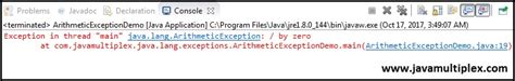Image result for ArithmeticException Java