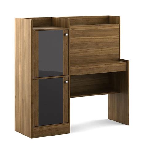 Buy Quadro Desk with Flap - Brown from Home Centre at just INR 18091.0