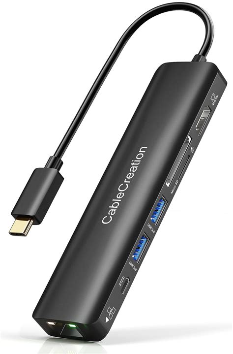 CableCreation USB C Hub HDMI 4K 60Hz 7-in-1 Type C Dongle