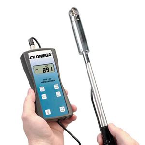 Anemometer - Handheld Rotating Vane Anemometer OMEGA Engineering