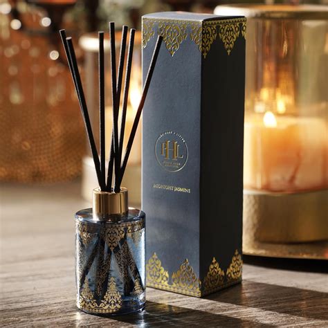 Pure Home + Living Midnight Jasmine Printed Glass Diffuser - Blue ...