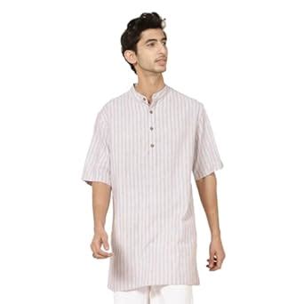 Buy Fabindia Men's Cotton Regular Kurta (20062931_Multi Multicolour at ...