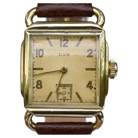 Art Deco 10k Gold Filled Gents Wrist Watch By Elgin, Fully Serviced ...