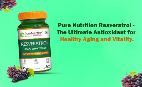 Pure Nutrition Resveratrol 255mg - 60 Capsules | Resveratrol ...