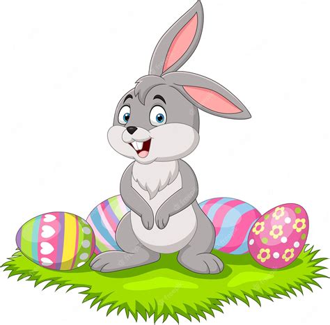 Easter Bunny Eggs Clip Art