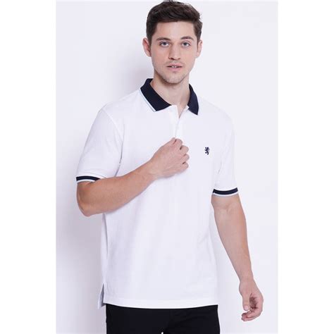 Men's White CollaRed T-Shirt – Redtape