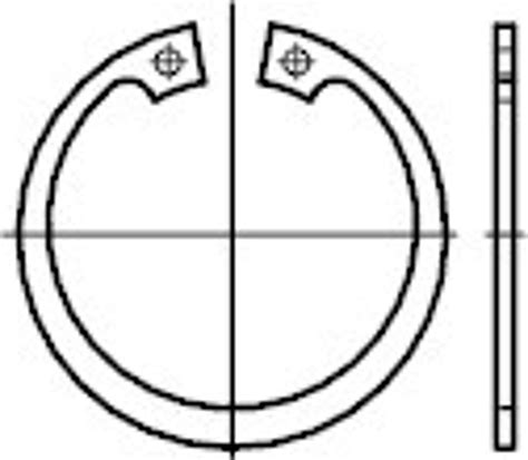 DIN- und Normteile Sicherungsringe DIN 472 Federstahl 55 x 2 ...