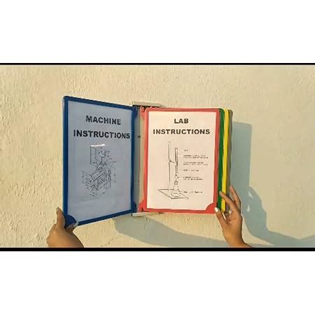 Infomate Wall Unit Folder A4 with 5 Folders - Wall Hanging Documents ...