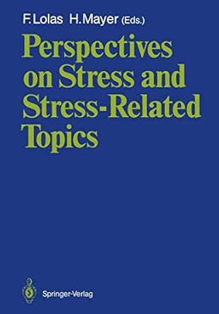 Buy Perspectives on Stress and Stress-Related Topics Book Online at Low ...