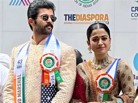 Vijay Deverakonda & Rashmika Mandanna Radiate Charm at India Day Parade ...