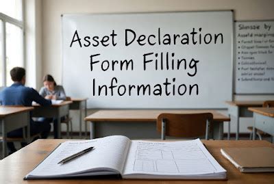 शिक्षकों के लिए संपत्ति की घोषणा (Asset Declaration Form) - भरने की ...