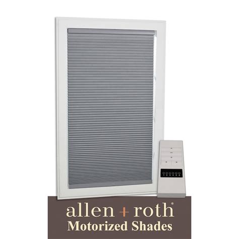 allen + roth 47-in x 72-in Gray Room Darkening Blackout Cordless ...
