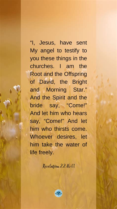 Revelation 22:16-17 Wallpapers | Water on Thirsty Land