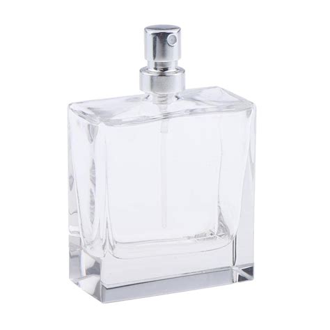Trendy Retail® 50ML Clear High Grade Empty Crystal Glass Perfume Bottle ...
