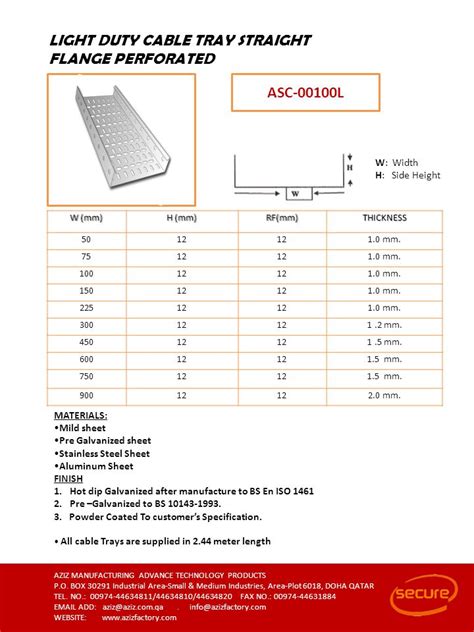 Image result for Cable Tray Sizes