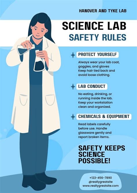 Free printable lab safety poster templates | Canva