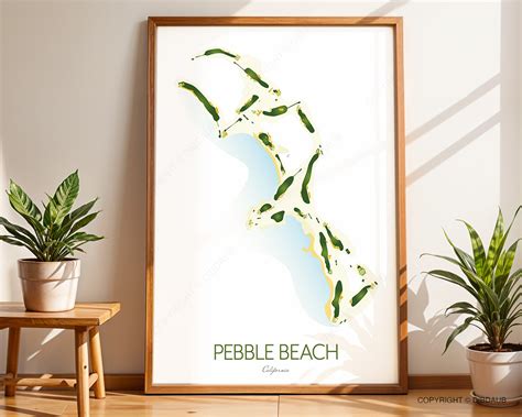 Pebble Beach Golf Course Map 的图像结果