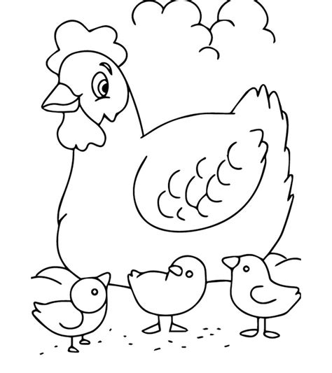 Chicken Coloring Pages - Free Printable Coloring Pages for Kids