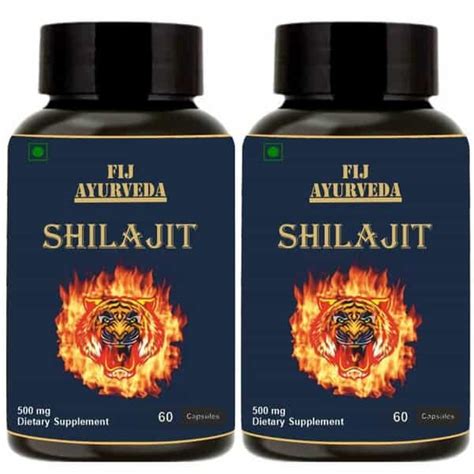 Buy FIJ AYURVEDA SHILAJIT/SHILAJEET CAPSULE SUPPORTS VIGOR & VITALITY ...