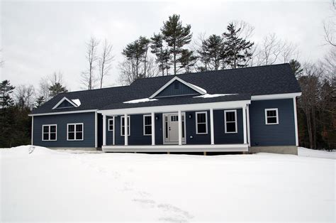 Dark blue siding with white trim | Home exterior makeover, Dark blue ...