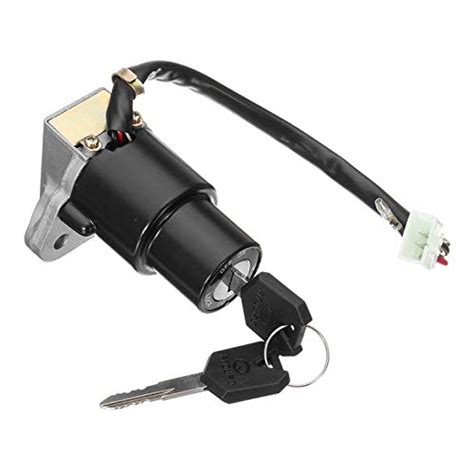 ShiningLove Autopart Motorcycle Ignition Switch Lock Assembly 3-Pin w ...
