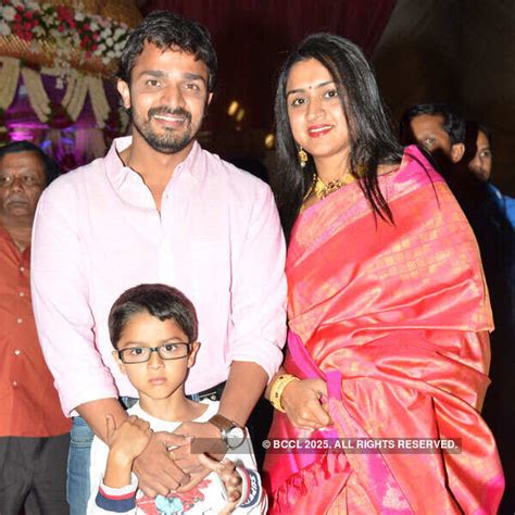Rockline Venkatesh during the wedding reception of Filmmaker Munirathna ...