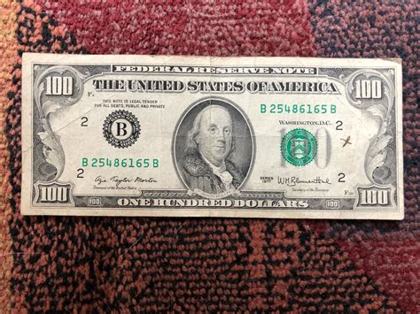 1977 Series 100 Dollar Bill