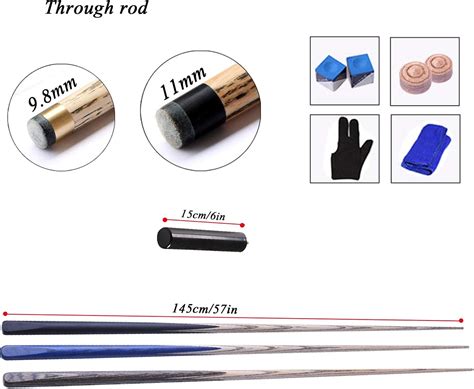 AILILI Billiard Cue Sticks,Pool Cue 145cm,9.8mm, 11mm Cue India | Ubuy