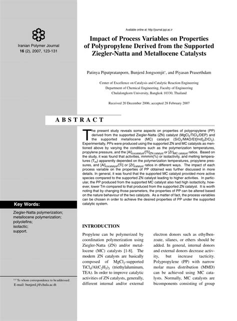 Image result for Polypropylene Polymerization Process