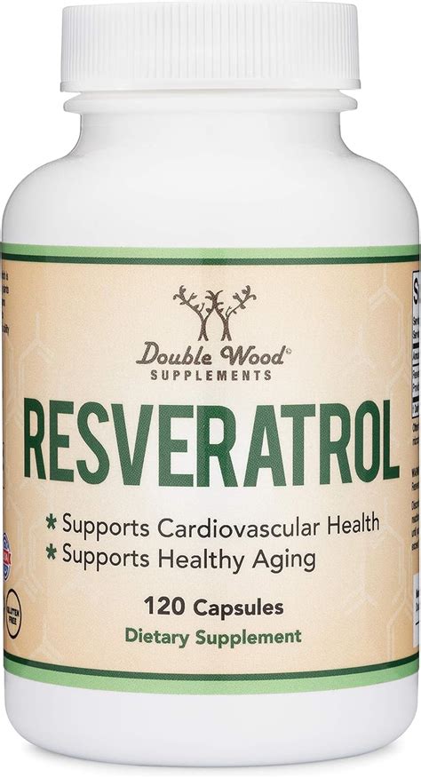 Buy Resveratrol 500mg Per Serving, 120 Capsules (Natural Resveratrol ...