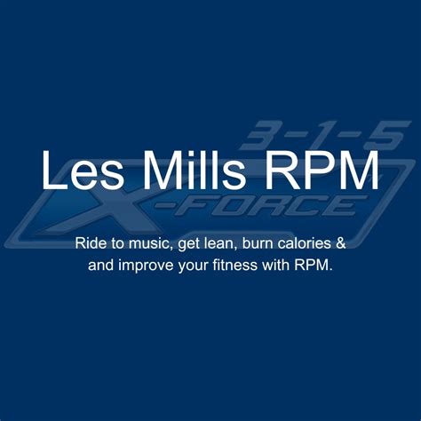 Les Mills RPM | Fitness Classes | 3-1-5 Health Club