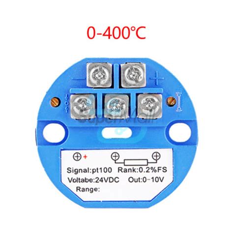 RTD PT100 Sensor 0-400/500/600°C to Output 0-10V | Ubuy India