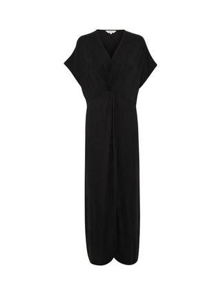 Part Two Griet Short Sleeve V-Neck Maxi Dress, Black