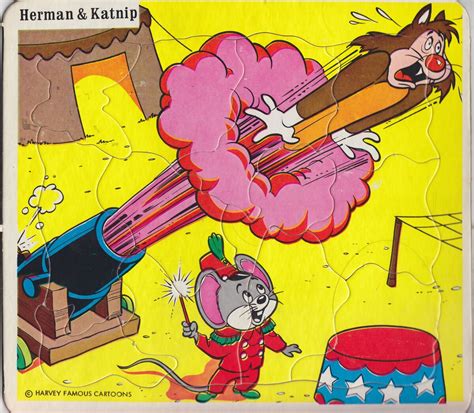 Warren - Herman & Katnip - Circus Cannon - Inlaid Puzzle | Harvey ...