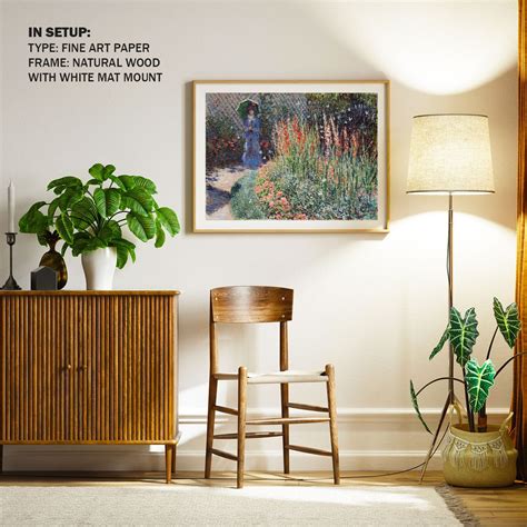 Rounded Flower Bed Painting & Wall Art Print by Claude Monet - Dessine Art