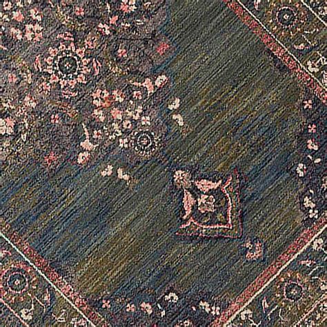 (A466) Jewel Green Medallion Area Rug, 8x10