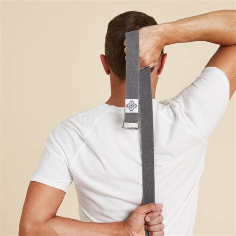 Buy Organic Cotton Yoga Strap - Grey | Yoga Accessories | Decathlon