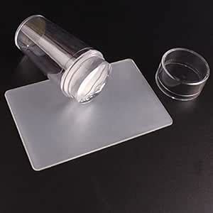 MAPPERZ Nail Art Stamper, Clear Silicone Stamping Jelly with Scraper ...
