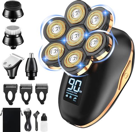 Buy Head Shavers for Bald Men 7D, CHLANT Shaves Cordless Rechargeable ...