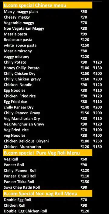 Menu at B.com CHAIWALA, Greater Noida