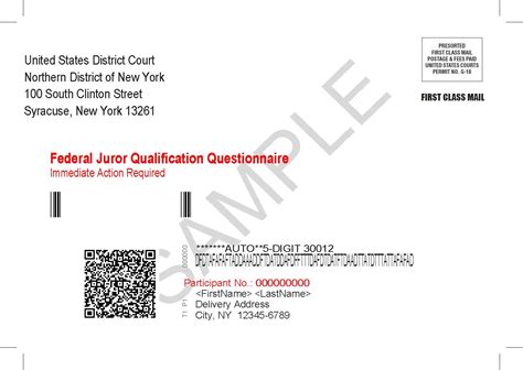 Juror Qualification Questionnaire FAQs | Northern District of New York ...