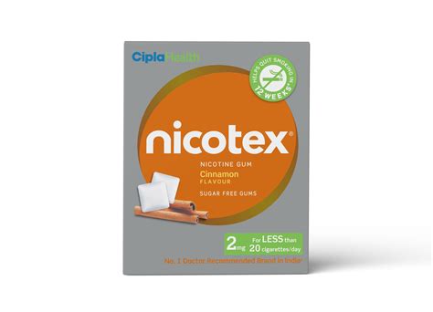 Nicotex gums, 2mg, Cinnamon - strip, 12 gums