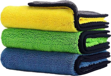 Auto Hub Heavy Microfiber Cloth for Car Cleaning and Detailing, Double ...